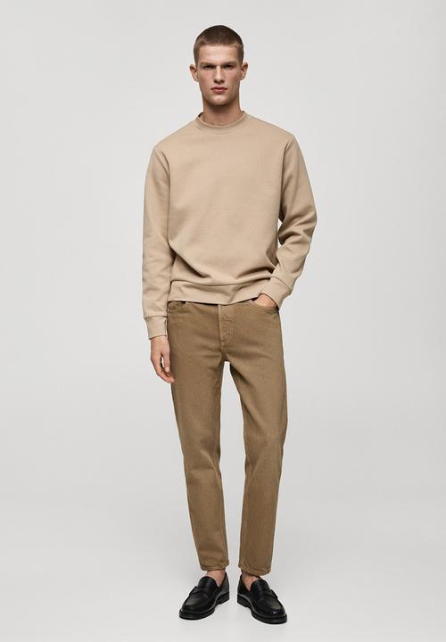MANGO - Jeans benc  - ligth-brown