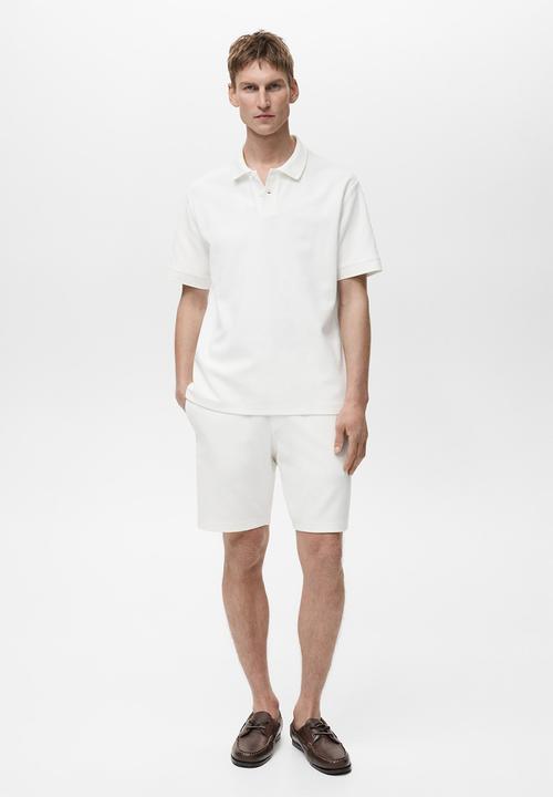 MANGO - Shorts PERES - White