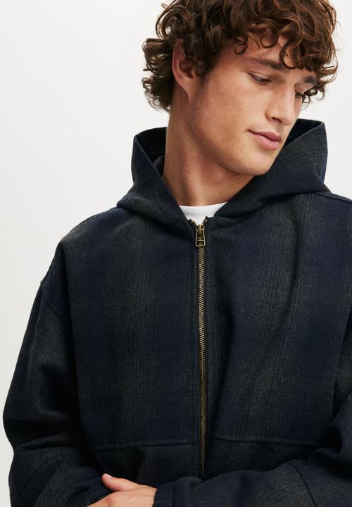 Cotton On - Coach Bomber Jacket - Navy
