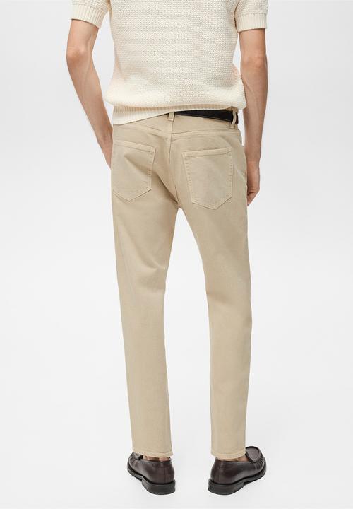 MANGO - Jeans benc - beige