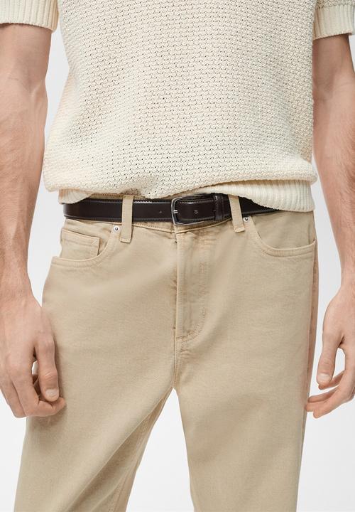 MANGO - Jeans benc - beige