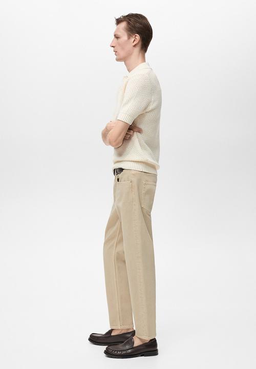 MANGO - Jeans benc - beige
