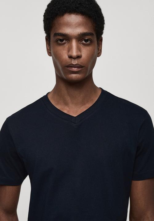 MANGO - T-Shirt CHELSEA - Navy