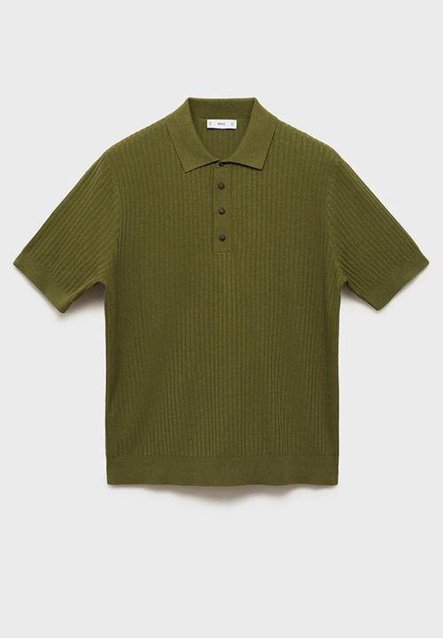 MANGO - Polo shirt paule - green