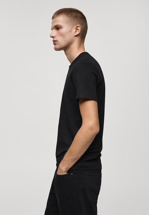MANGO - T-Shirt CHERLO - black