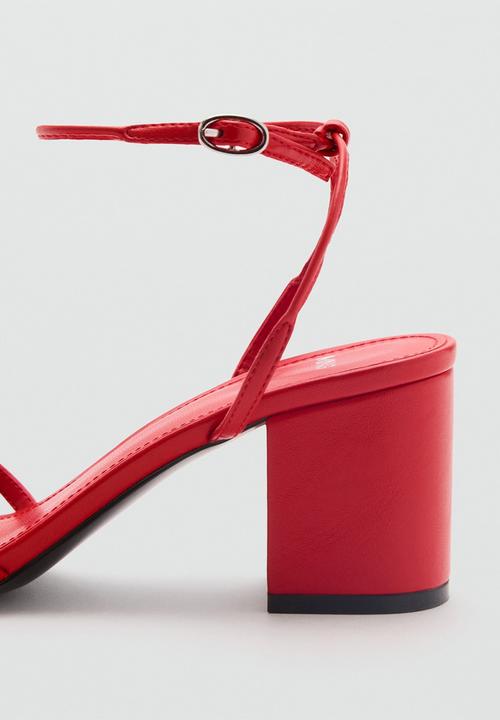 MANGO - Luna heel - red