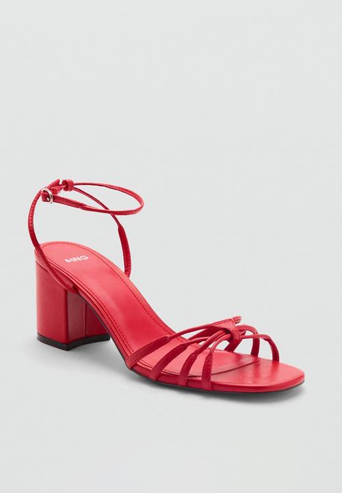 MANGO - Luna heel - red