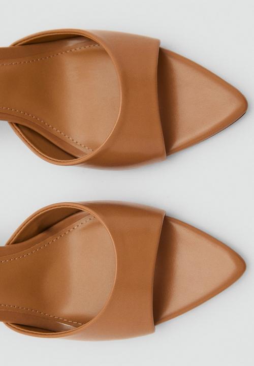 MANGO - Pepyt heel - medium brown