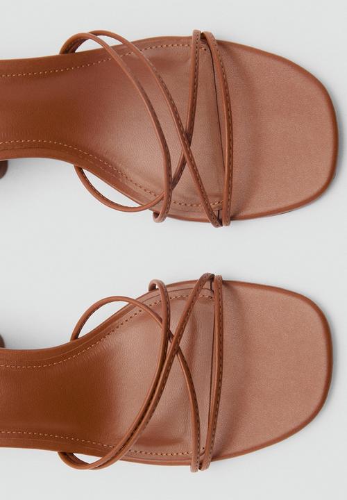 MANGO - Lana1 heel - medium brown