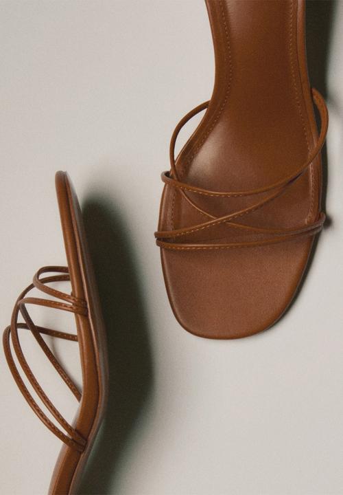 MANGO - Lana1 heel - medium brown