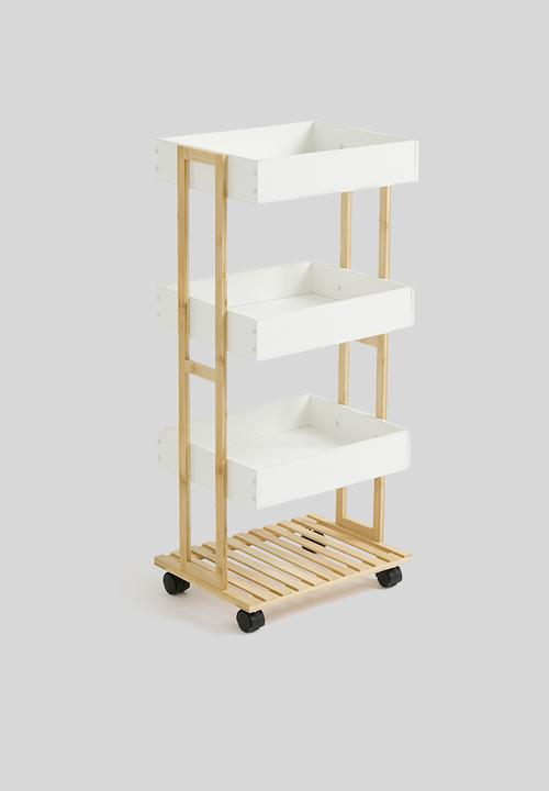 Bathroom Solutions - Storage rack trolley - natural