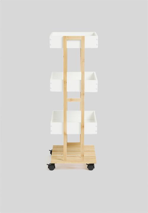 Bathroom Solutions - Storage rack trolley - natural