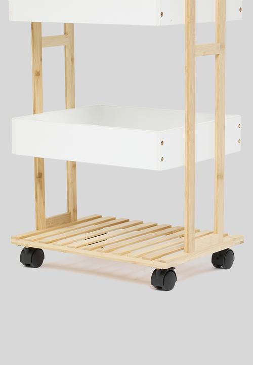 Bathroom Solutions - Storage rack trolley - natural