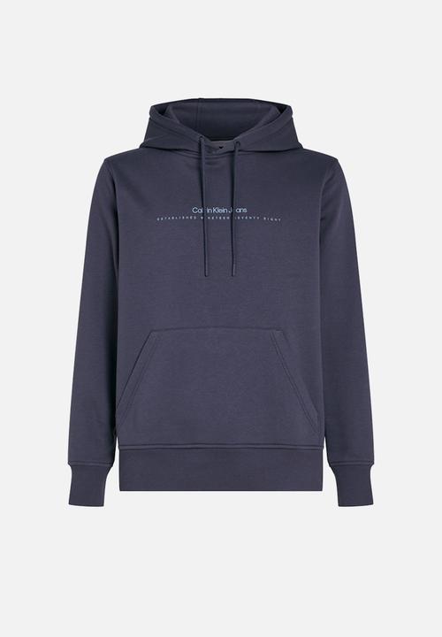 Calvin Klein - MINIMAL LOGO HOODIE - EBONY