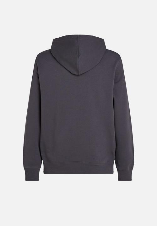 Calvin Klein - SEASONAL MONOLOGO REGULAR HOODIE - EBONY