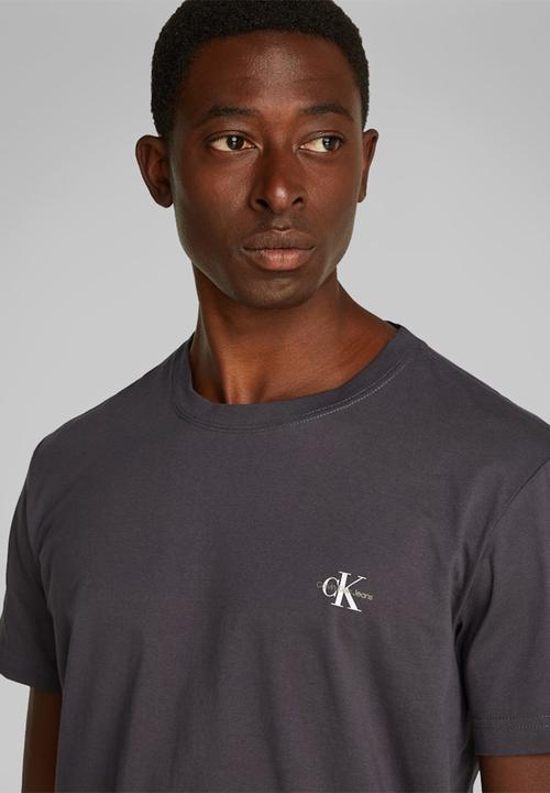 Calvin Klein - 2 PACK MONOLOGO T-SHIRT - Ck Black/India Ink