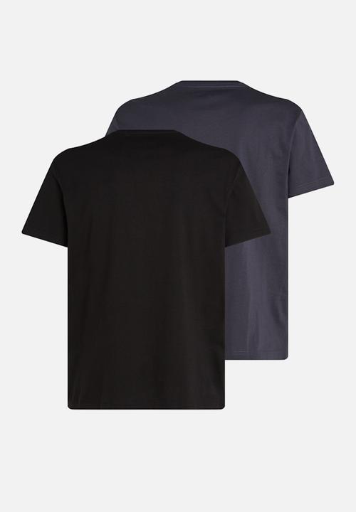 Calvin Klein - 2 PACK MONOLOGO T-SHIRT - Ck Black/India Ink