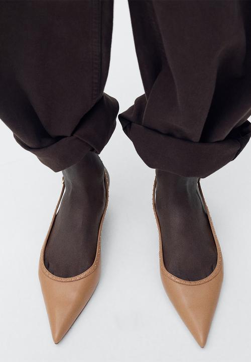 MANGO - Yate heel - medium brown