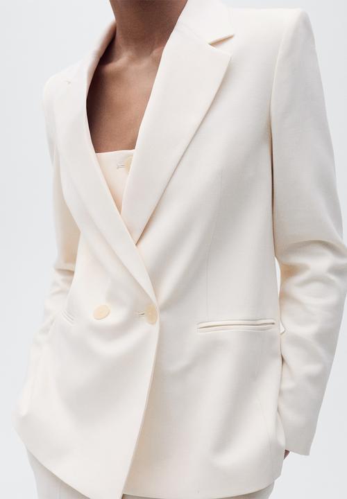 MANGO - Blazer Tempo - Light Beige