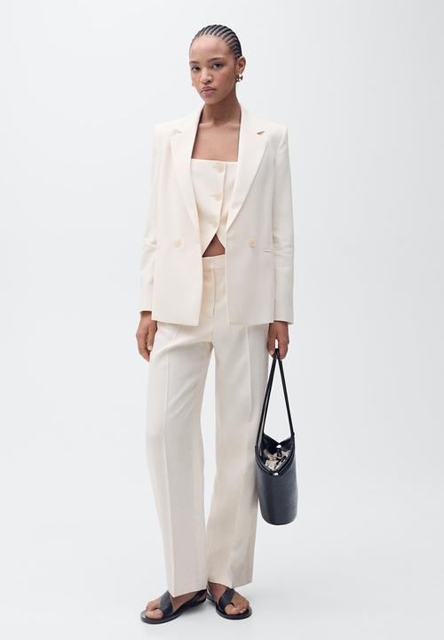 MANGO - Blazer Tempo - Light Beige