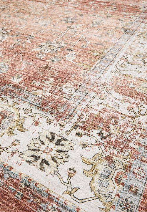 Fotakis - Option Antique Floral Rug Rust & Nat