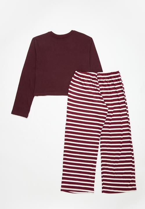 Pop Candy - Pj set - maroon