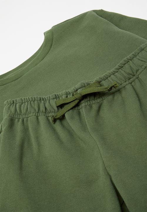 Pop Candy - Plain tracksuit set - olive