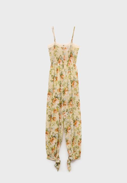 MANGO - Jumpsuit Stella - Light Beige