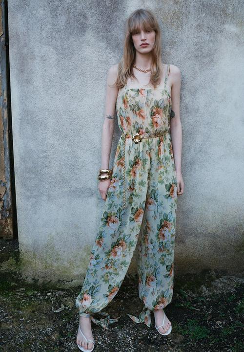 MANGO - Jumpsuit Stella - Light Beige