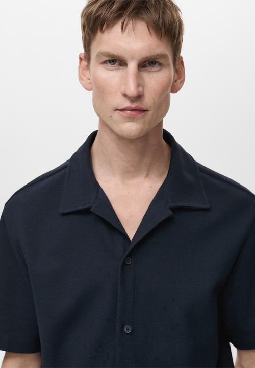 MANGO - Polo shirt perec - navy