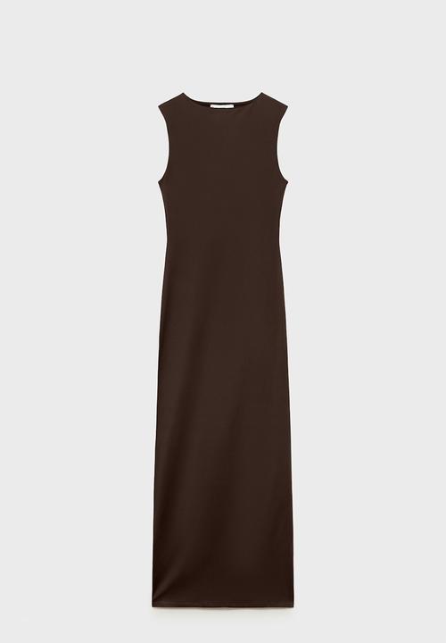 MANGO - Dress Luisa - Brown