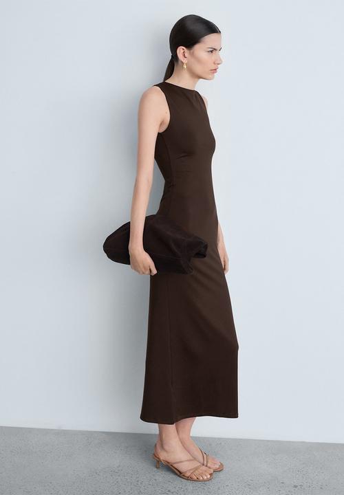 MANGO - Dress Luisa - Brown