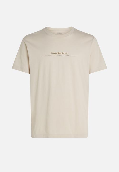 Calvin Klein - Minimal logo tee - moonbeam
