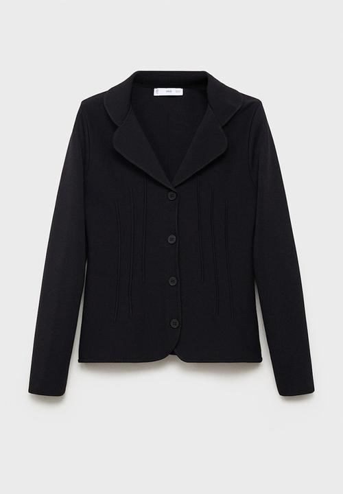 MANGO - Jacket Adrap - Black