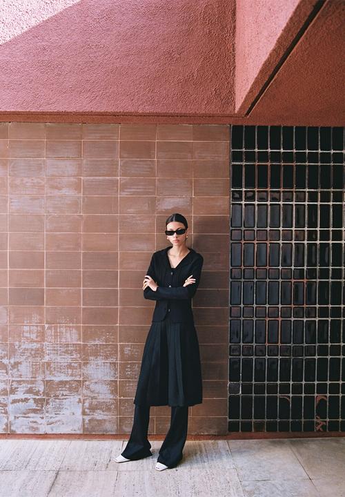 MANGO - Jacket Adrap - Black