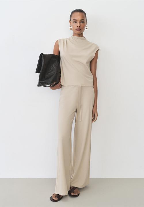MANGO - T-Shirt Candela - Light Pastel Brown