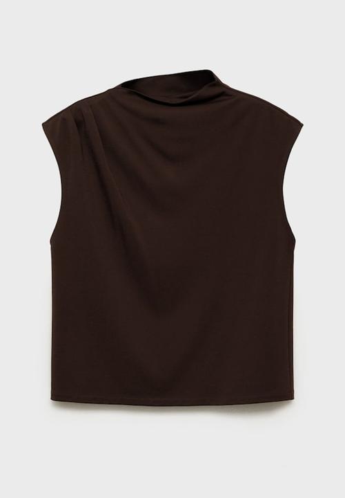 MANGO - T-Shirt Candela - Dark Brown