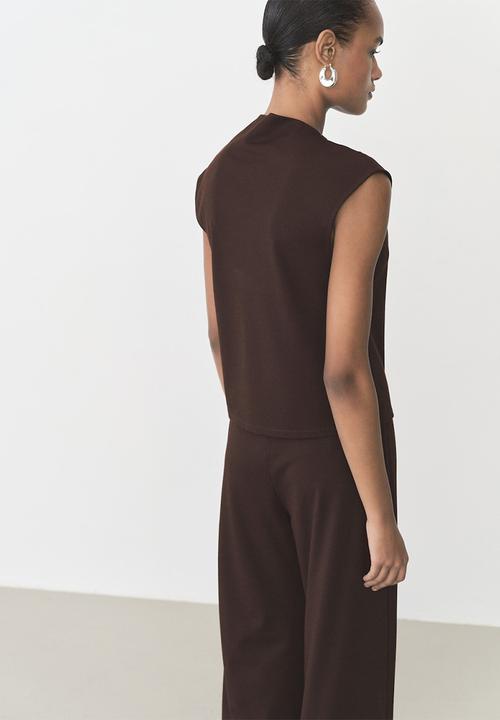 MANGO - T-Shirt Candela - Dark Brown
