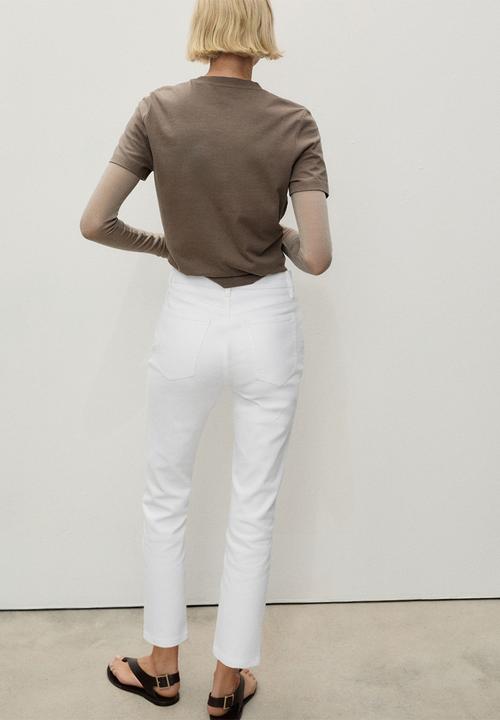 MANGO - Jeans Claudia - White