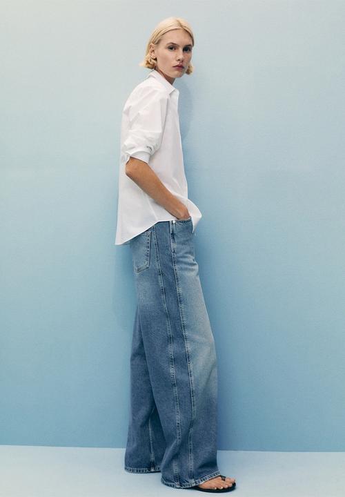 MANGO - Jeans Camilla - Open Blue