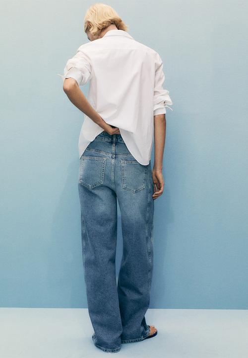 MANGO - Jeans Camilla - Open Blue