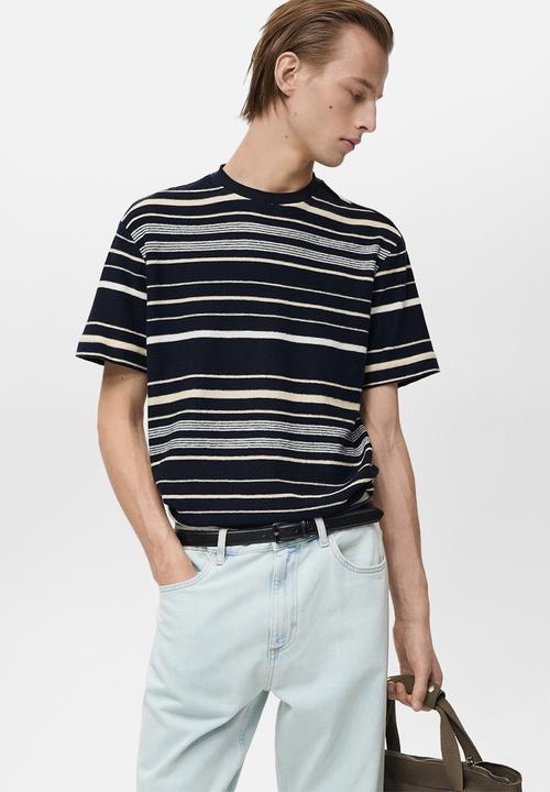 MANGO - T-SHIRT ROGER - NAVY
