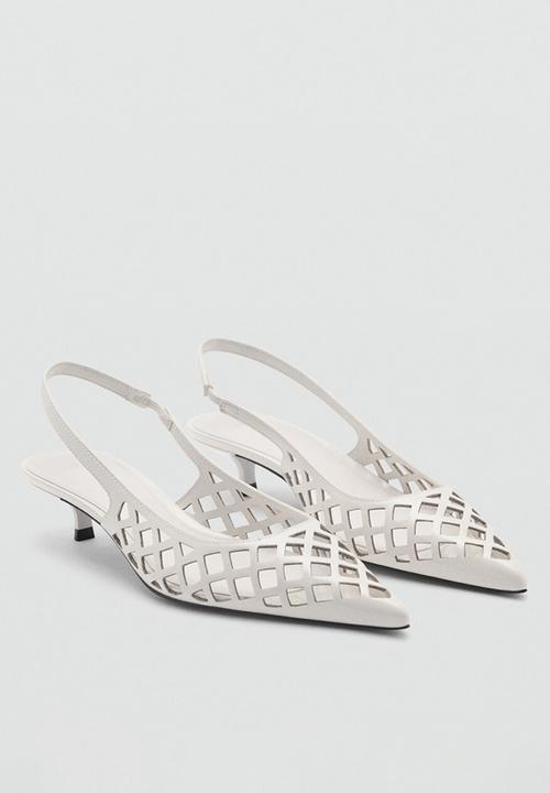 MANGO - Dot heel - white