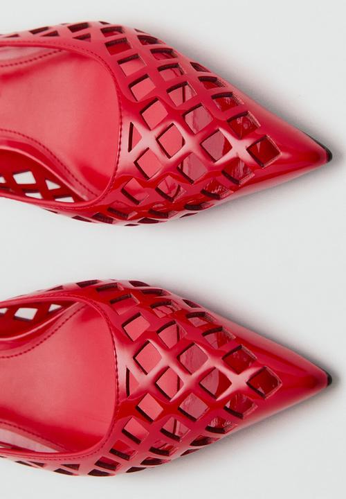 MANGO - Dot heel - red