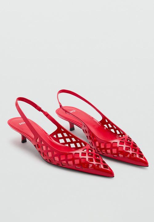 MANGO - Dot heel - red