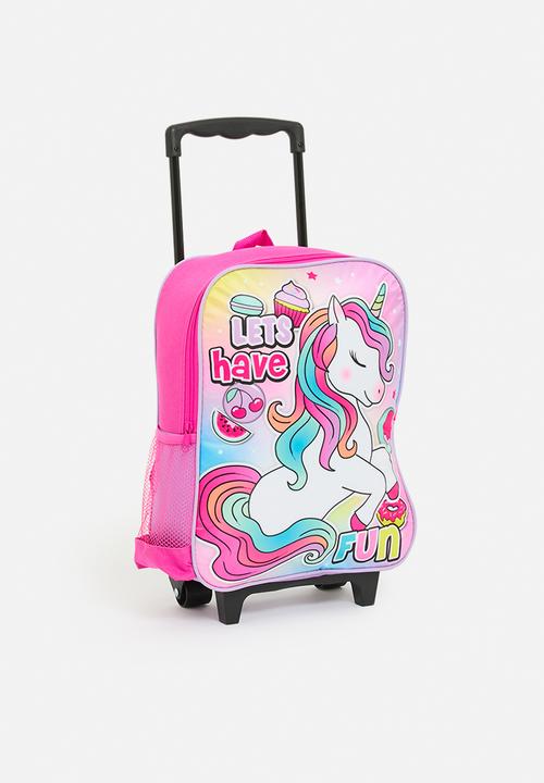 Character Group - Unicorn trolley bag - pink