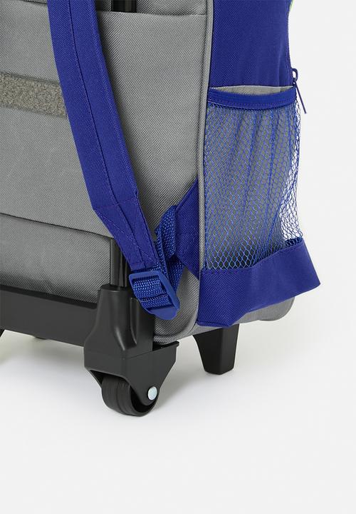 Character Group - T-rex trolley bag - green & blue
