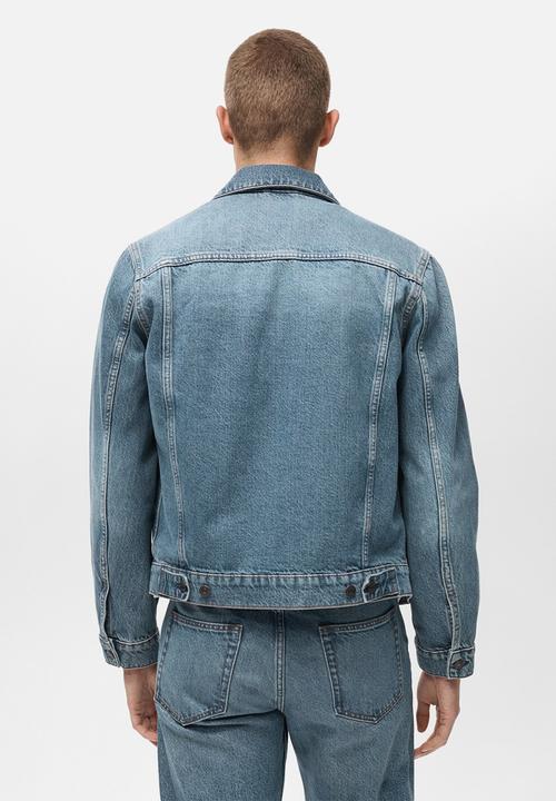MANGO - Ryan Denim jacket with worn-out effect -  blue2