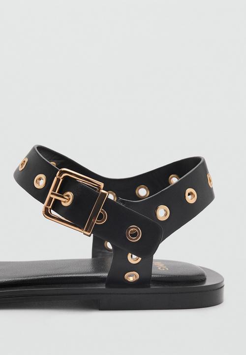 MANGO - Claudio ankle strap - black