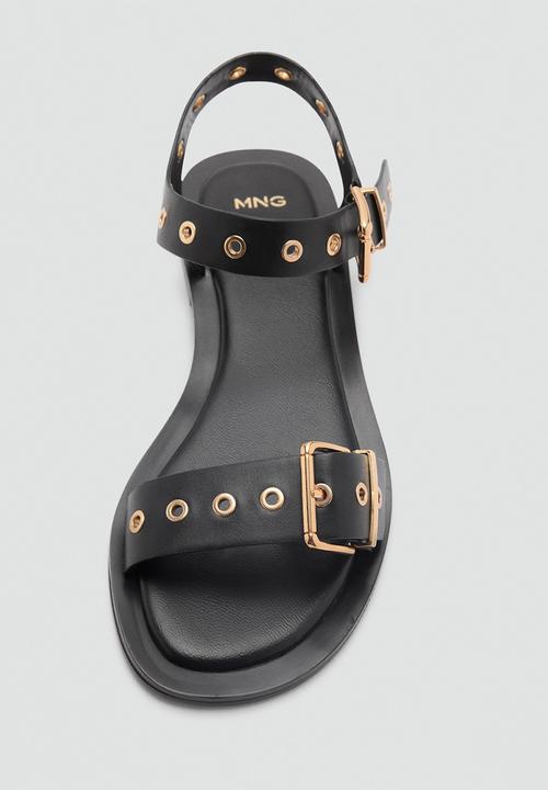 MANGO - Claudio ankle strap - black